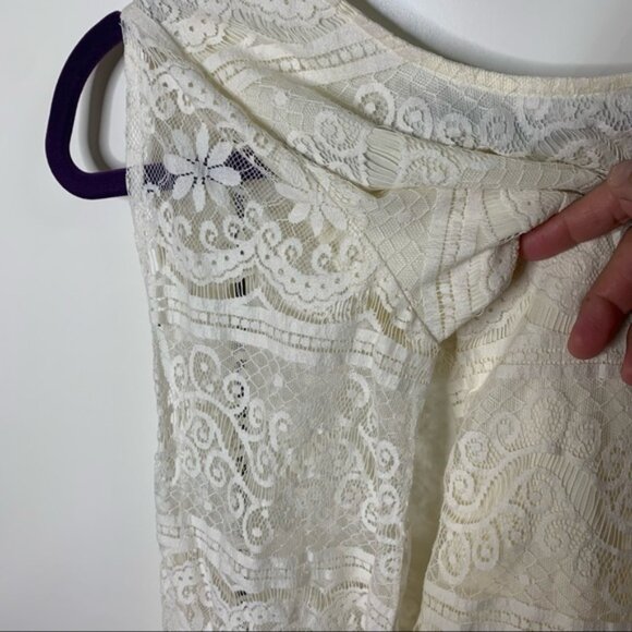 Dolce Vita Cold Shoulder Lace Mini Dress - Picture 7 of 16